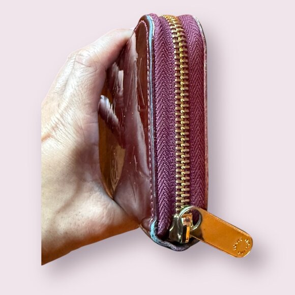 Authentic Louis Vuitton Vernis Zippy Wallet | Amarante - Picture 3 of 5